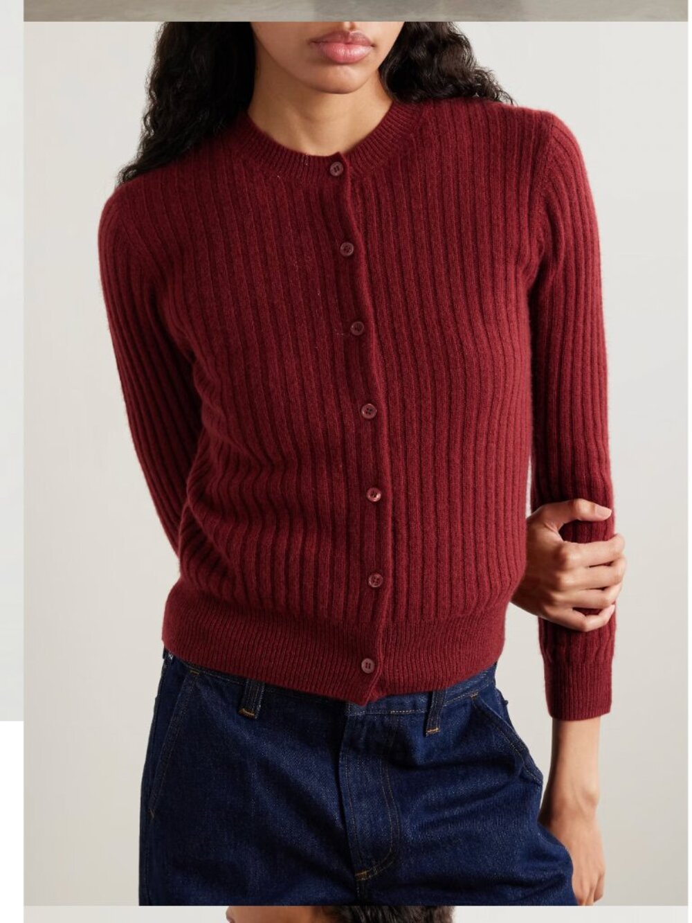 Doen Danae Rib Cashmere Cardigan